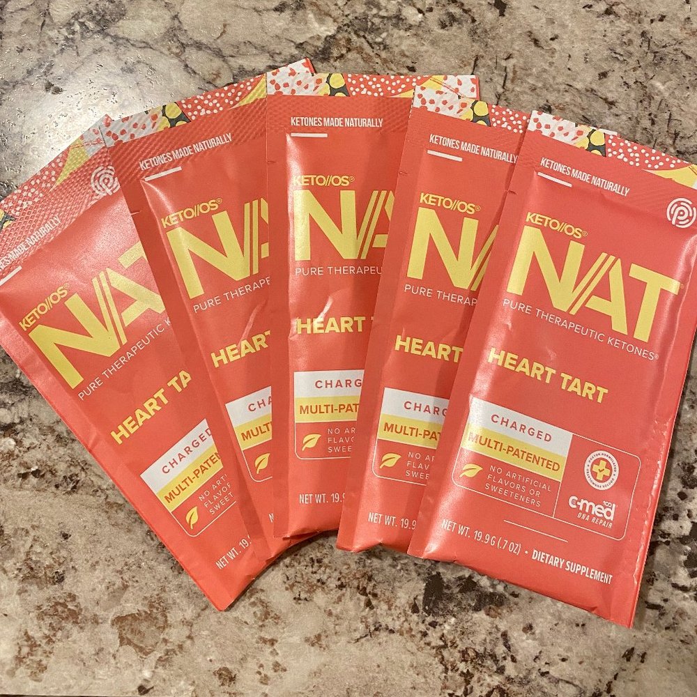 Pruvit KETO//OS NAT Heart Tart Charged 5 Packets